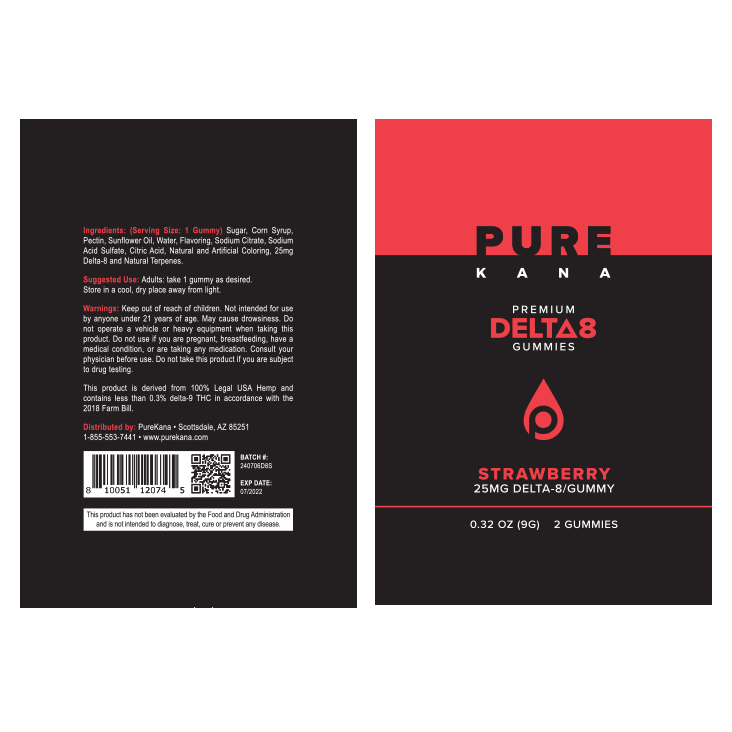 Delta 8 Gummies | 2-pack, 25 mg