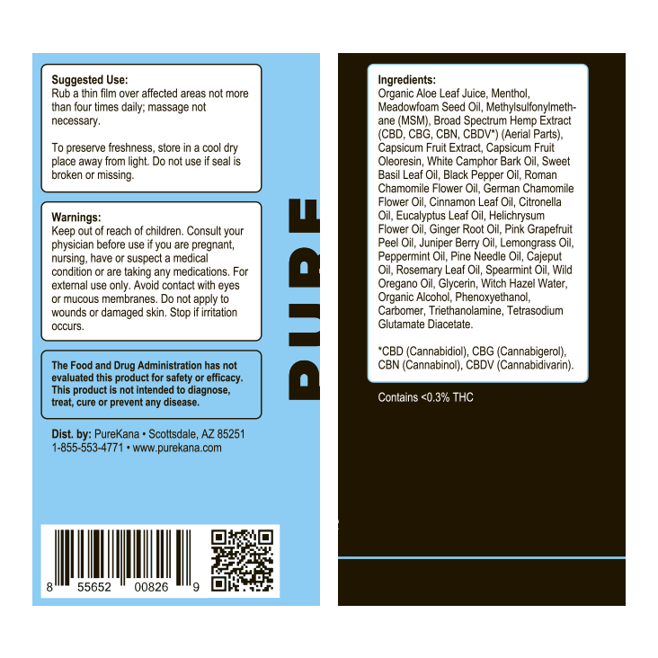 600 mg CBD + CBG Muscle Rub Roll-On Gel - Menthol